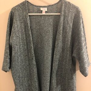 Lularoe Small Blue & Black Heathered Lindsay NWOT